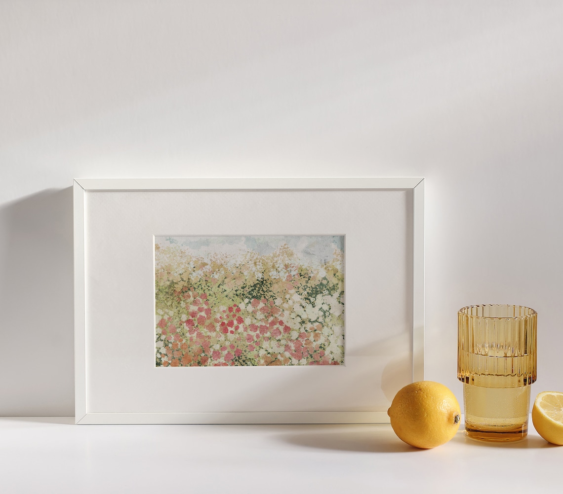 Floral Spring Wildflower Meadow Vintage Art Print - Image 2