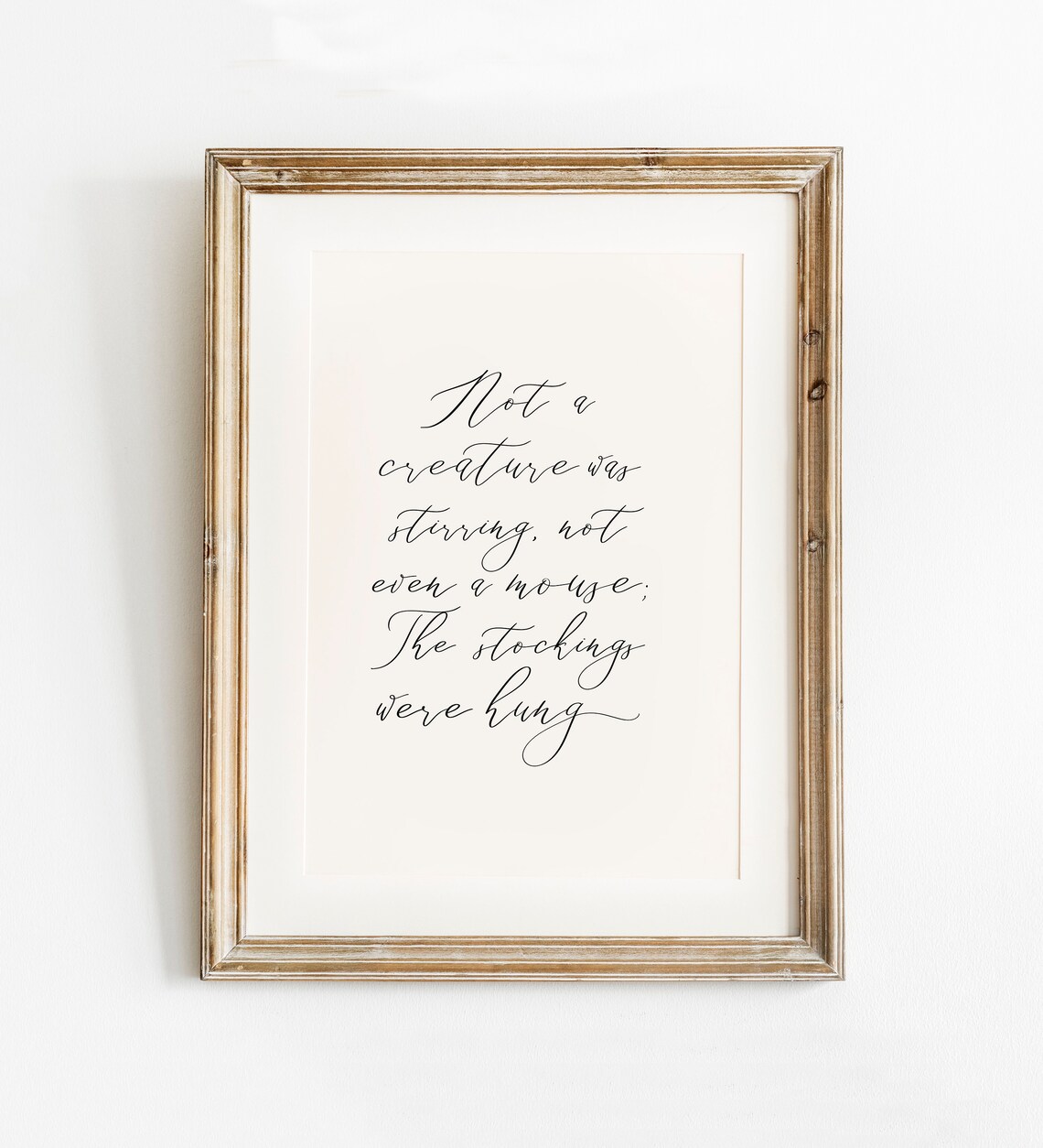 Twas The Night Before Christmas Art Print Set