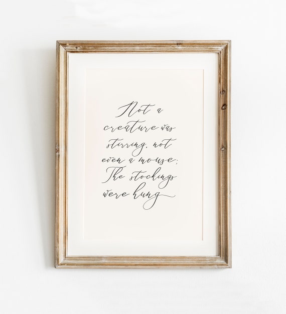 Twas The Night Before Christmas Art Print Set
