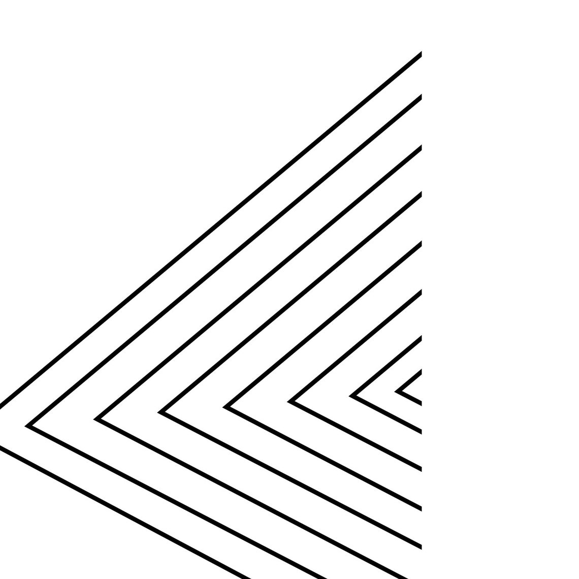 Black Chevron Lines Minimalist Abstract Wall Poster Modern Home Decor - Image 3