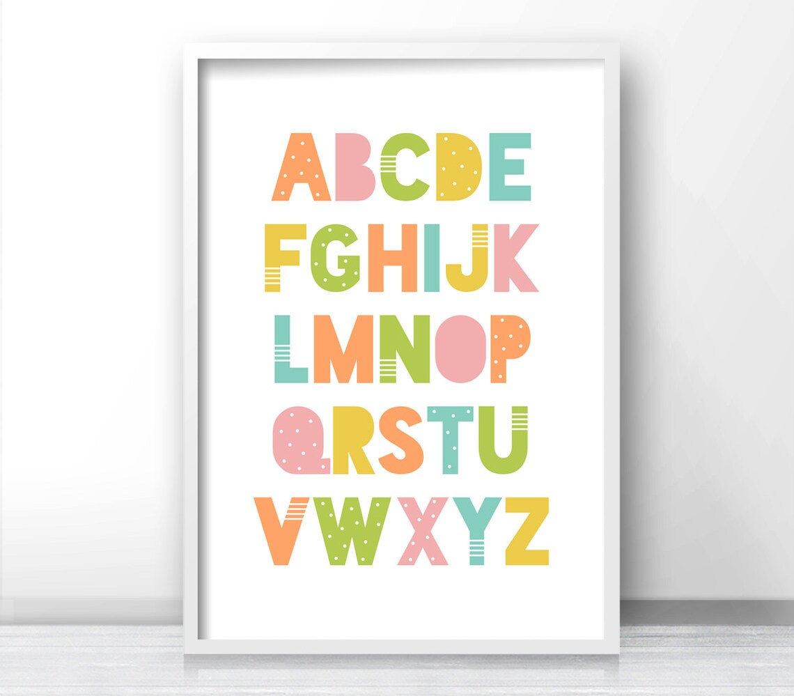 ABC Kids Alphabet Art Print for Nursery Playroom - Image 3