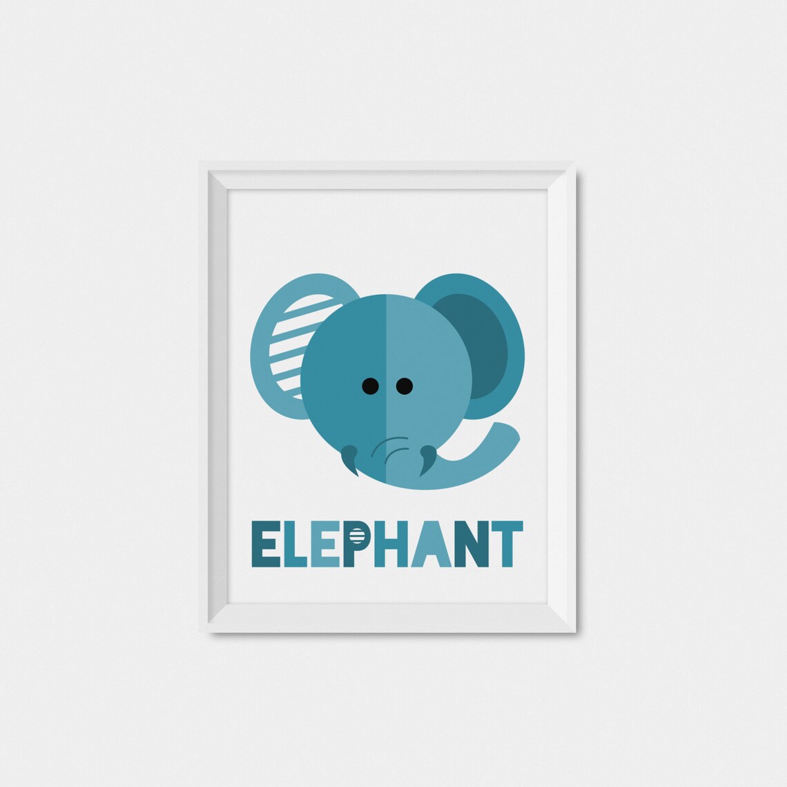 Elephant Nursery Art Print, Safari Nursery Decor
