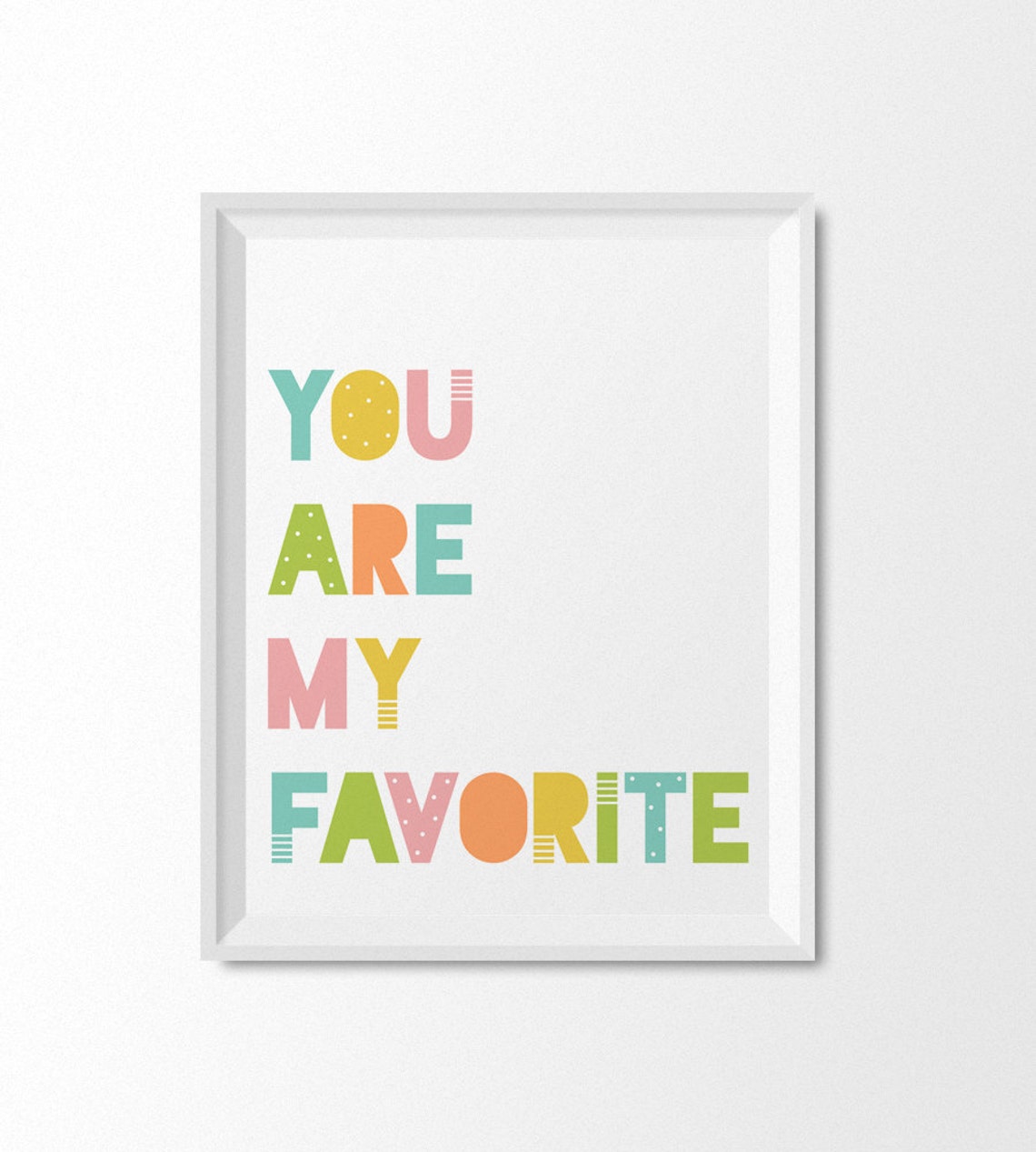 Nursery Print You Are My Favorite Kids Room Art Print Nursery Art Baby Wall Art Kids Prints Quote Nursery Wall Art - Image 2