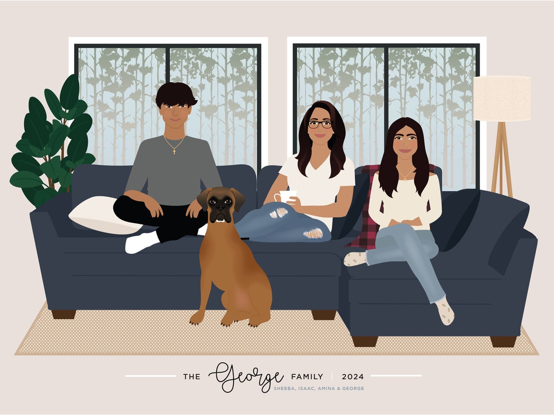 Family Portrait Pet Add-On - Image 4