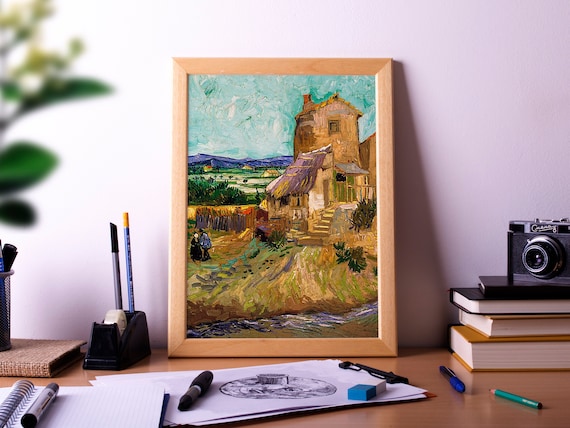 Van Gogh The Old Mill La Maison De Crau Painting Repro Poster