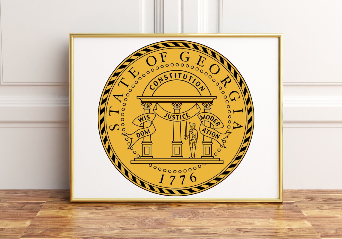 Georgia State Seal Poster Print Wall Dcor