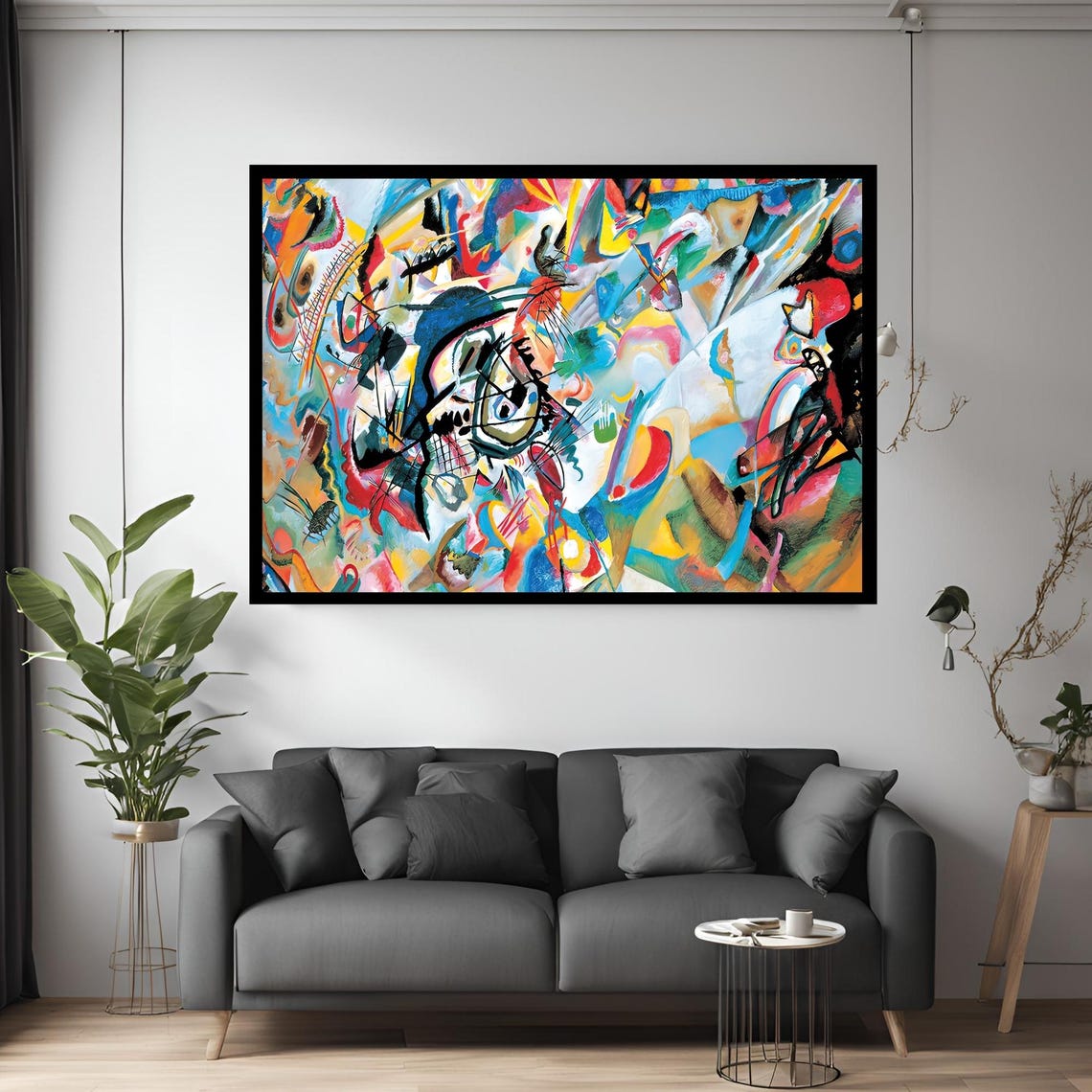 Wassily Kandinsky Composition Vii Giclee Reproduction Canvas Wall Art Modern Print Painting Abstract Decor