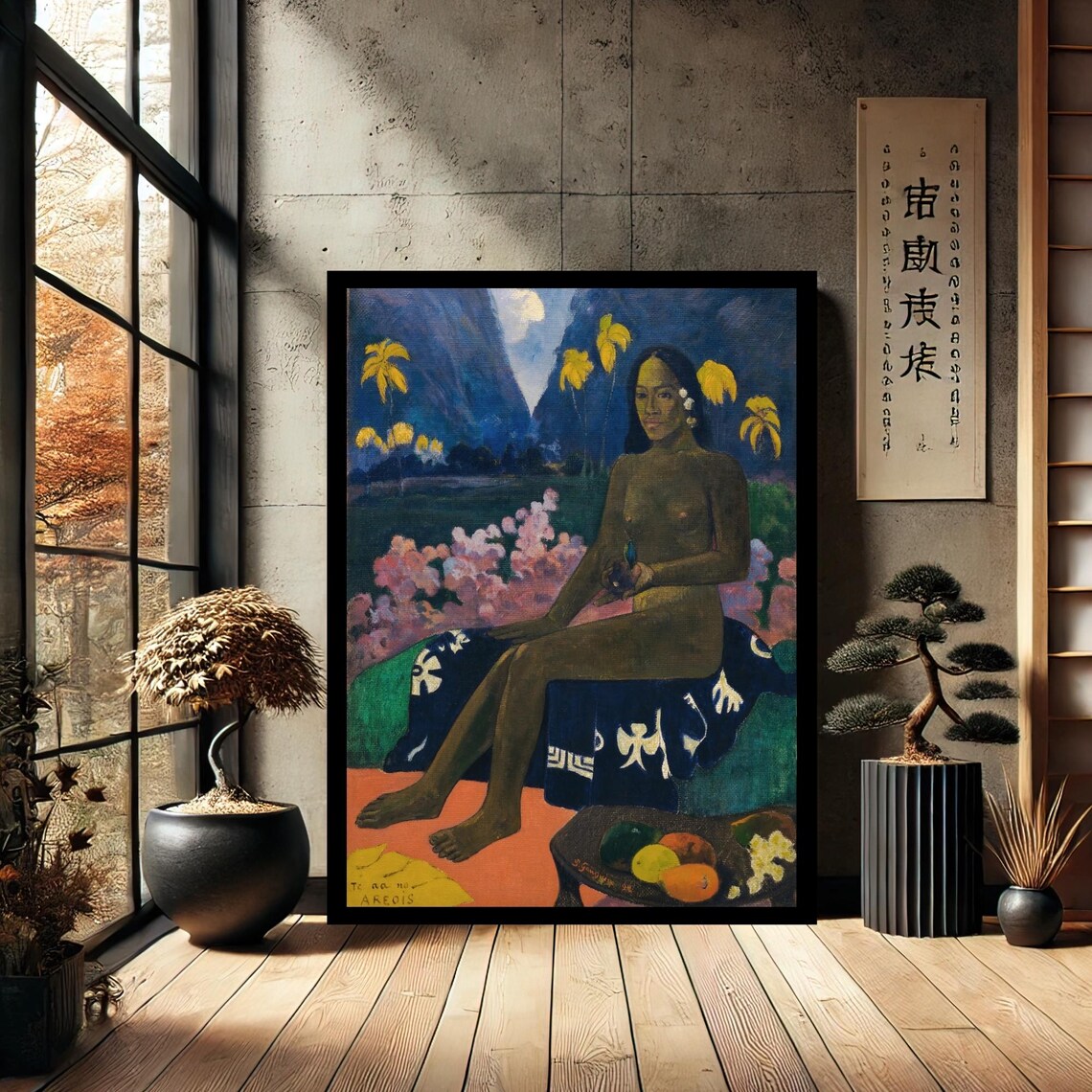 Paul Gauguin Tahitian Woman With Fruit Tropical Painting Poster