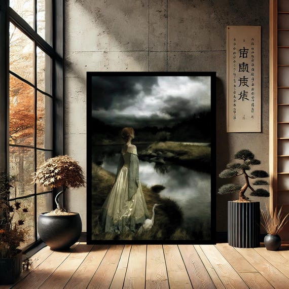 Whispers On The Wind By Edward Hughes Home Decor Canvas Wall Art Modern Print Abstract For