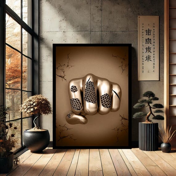 Metallic Punch Home Decor Canvas Wall Art Modern Print Abstract For