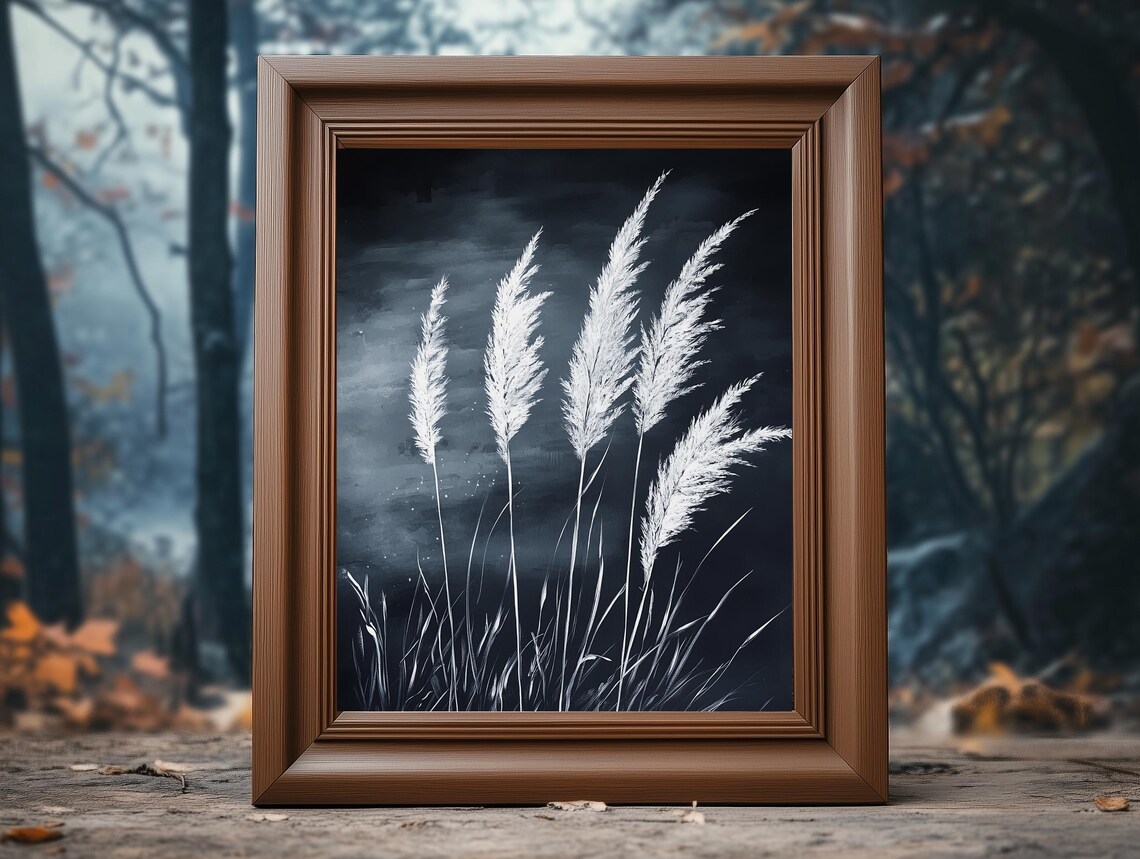Moody Botanical Dark Autumn Botanical Print Gothic Floral Wall Art Vintage Decor - Image 4