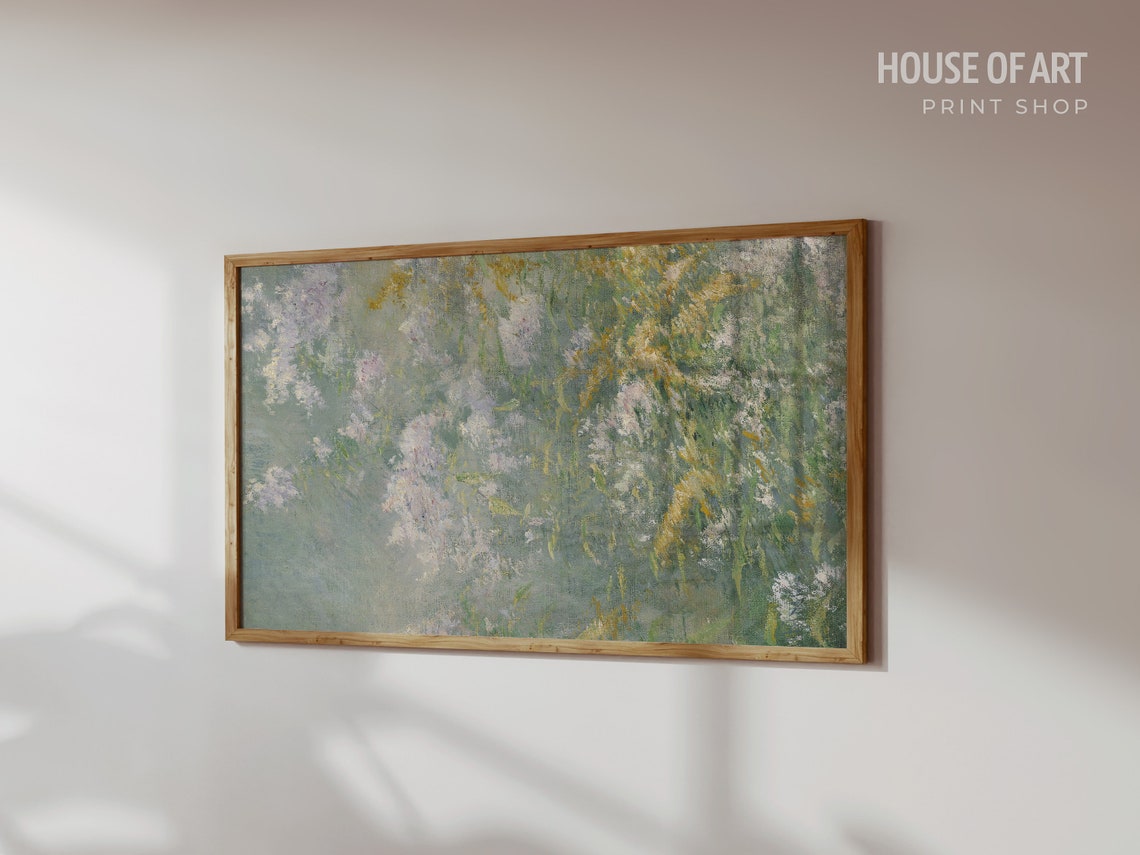 Wildflowers Frame Tv Art 4k Vintage Meadow Flowers Flower Garden Oil Painting Vintage Country Wildflower Pastel Frame Tv Art - Image 3