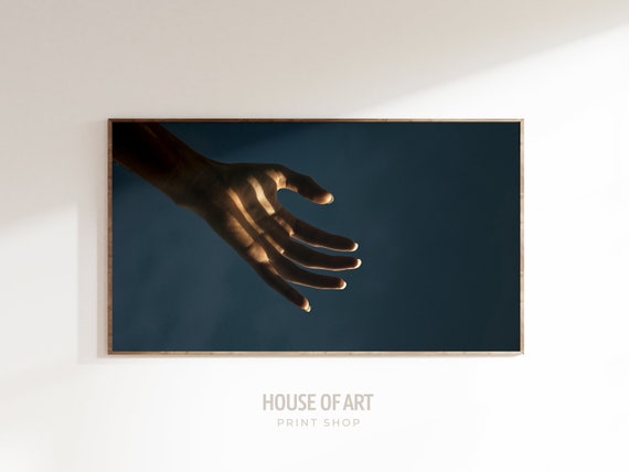 Frame Tv Art 4k Artistic Inspiring Photography Hand Sunlight Shadow Artwork Creation Of Adam Blue Sky Photograph