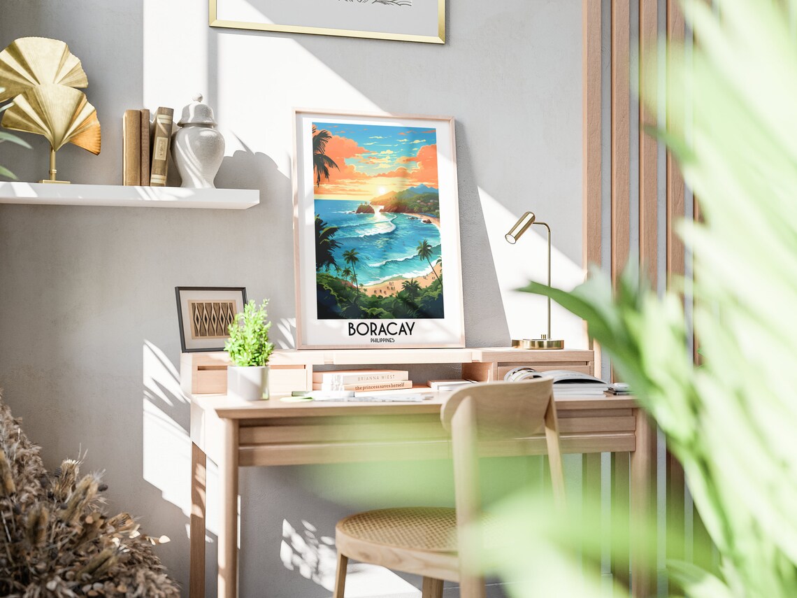 Boracay Travel Poster, Philippines Home Decor - Image 3