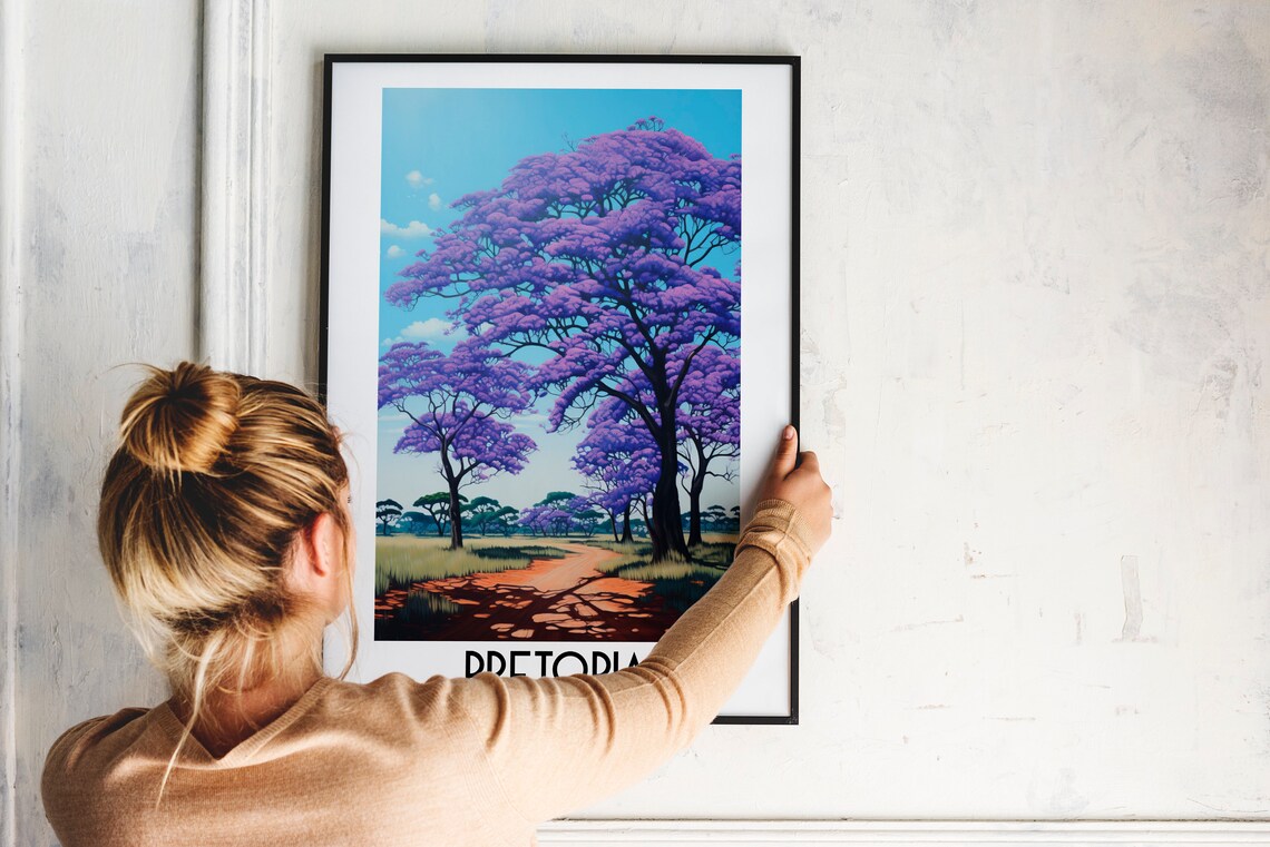 Pretoria Travel Poster, South Africa Jacaranda Print - Image 2