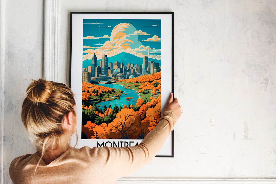 Montreal Travel Poster, Canada Home Decor - Image 2