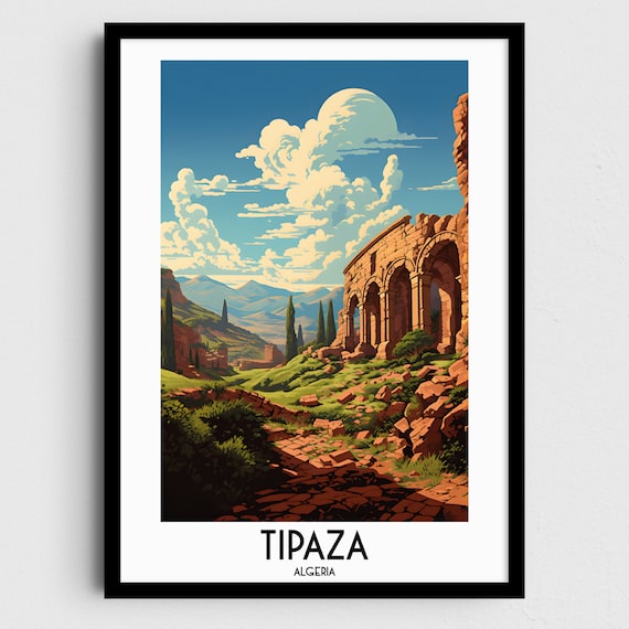 Tipaza Travel Wall Art Algeria Painting Gifts Africa Home Decor Prints Posters Handmade Art Algerian