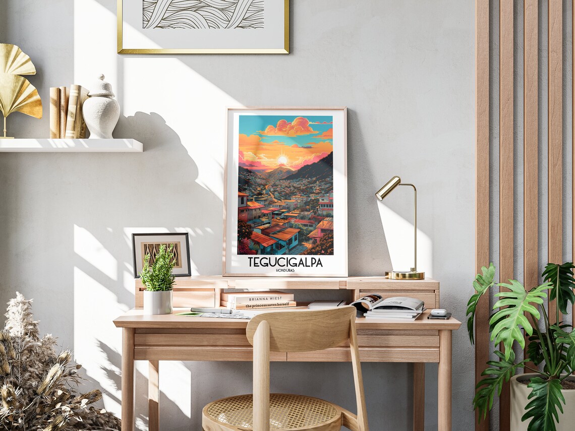 Tegucigalpa Travel Poster, Honduras Home Decor - Image 3