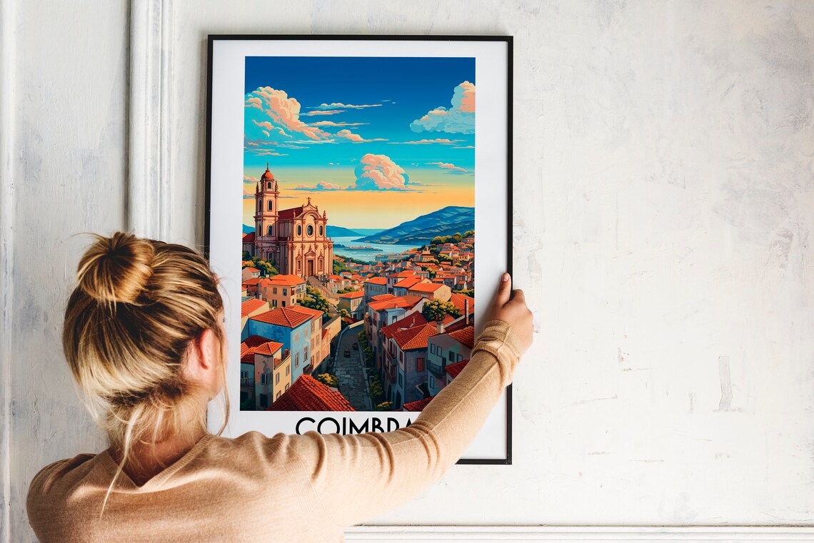 Coimbra Travel Poster, Portugal Home Decor Print - Image 2