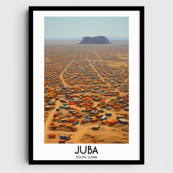 Juba Travel Wall Art South Sudan Painting Gifts Africa Home Decor Prints Posters Handmade Art