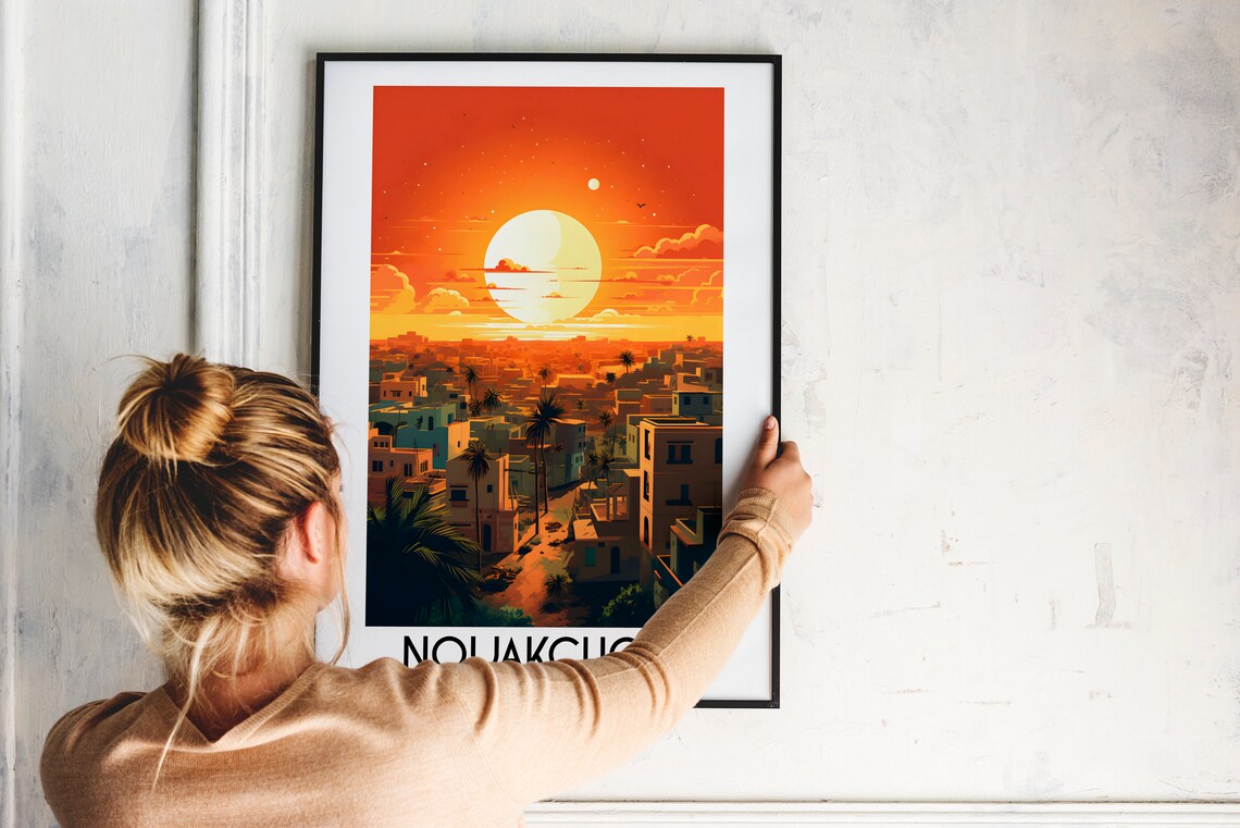Nouakchott Travel Poster, Mauritania Wall Art - Image 2