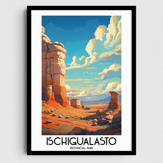 Ischigualasto Provincial Park Argentina Rock Formations Scenic Poster