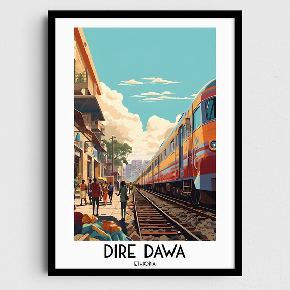 Dire Dawa Travel Wall Art Ethiopia Painting Gifts Africa Home Decor Prints Posters Handmade Art Ethiopian