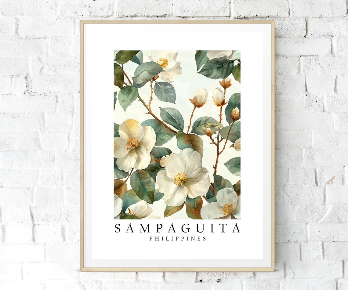 Sampaguita Philippines National Flower Art Print