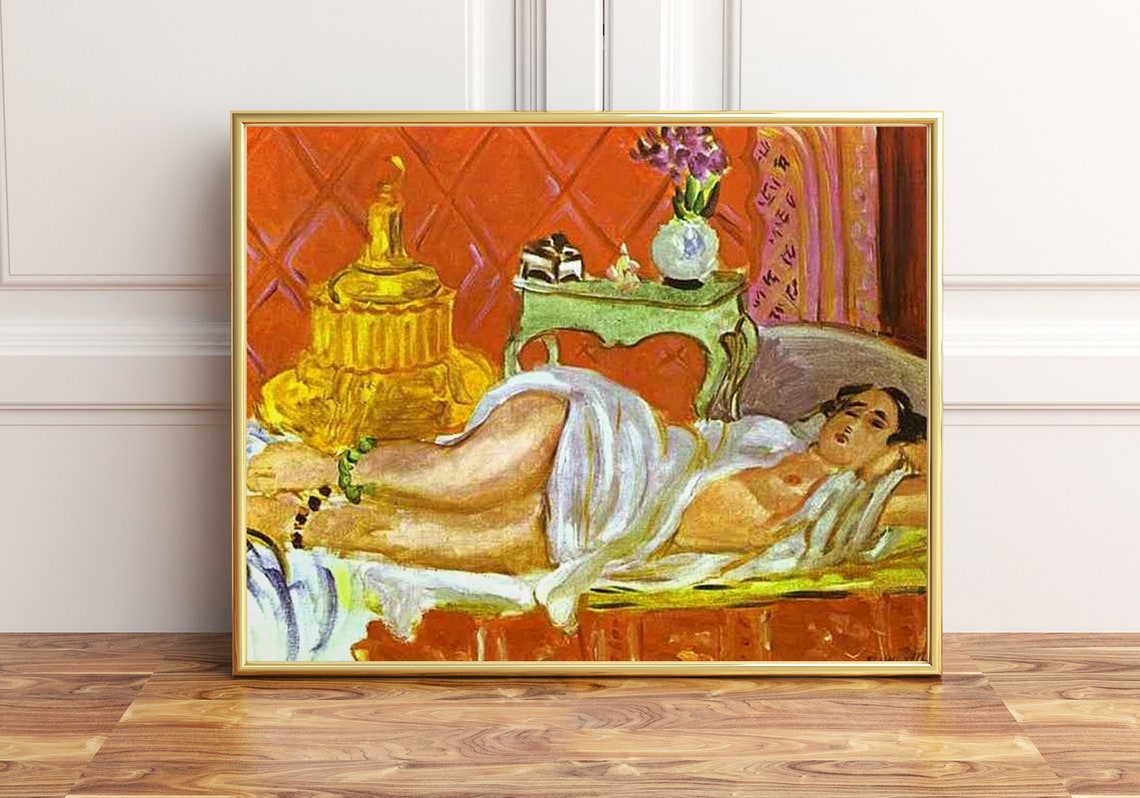 Henri Matisse Odalisque Harmony In Red Classic Artwork Poster