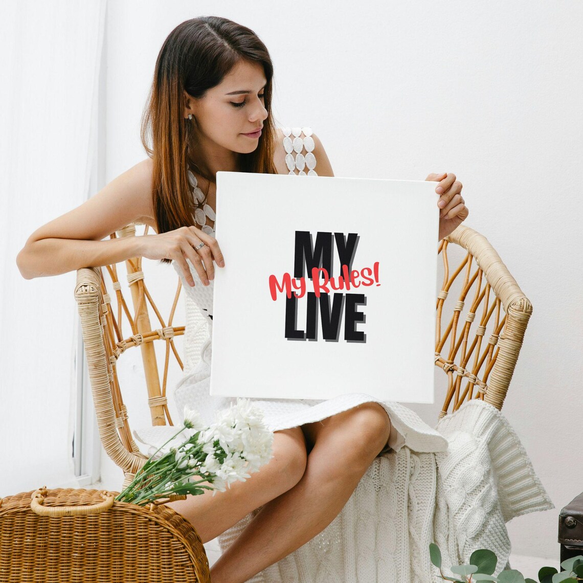 My Life My Rules Inspirational Quote Poster - Image 2