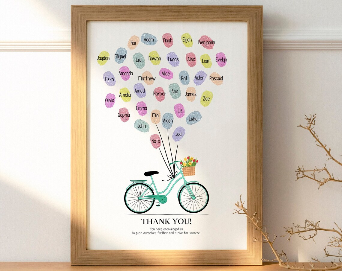 Teacher Appreciation Personalized Thumbprint Keepsake Gift
