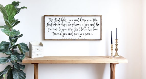 The Lord Bless You And Keep You Numbers 6:24-26 Blessing Poster