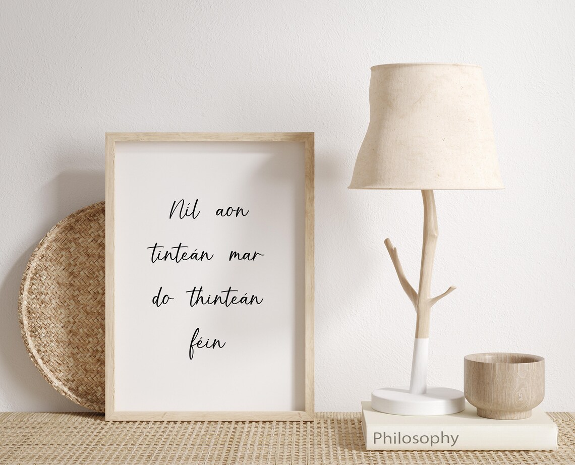 There's No Place Like Home Ireland Print, Gaeilge - Image 2