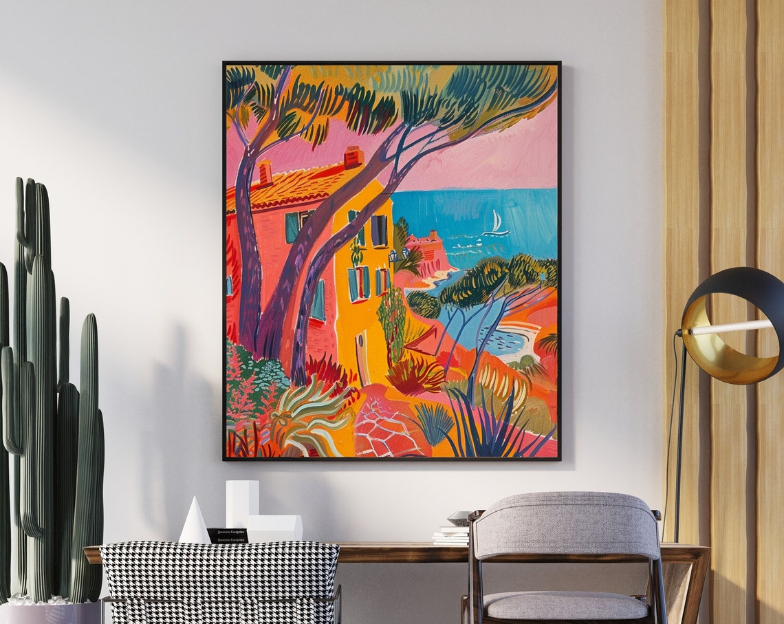 Matisse Print Mid Century Poster Modern Landscape Decor Exhibition Art For Home Unique Matisse Wall Art