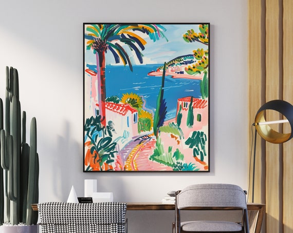 White House Landscape Wall Art Matisse Print Mid Century Decor Exhibition Landscape Art Modern Matisse Wall Decor