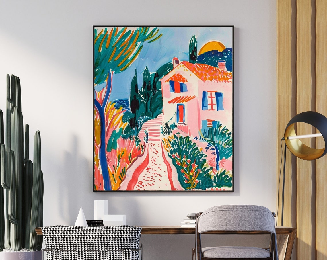 Matisse Print White House Wall Art Mid Century Landscape Art Matisse Wall Decor Modern Home Artwork