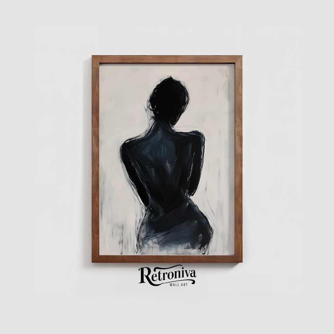 Abstract Woman Figure Vintage Minimalist Art Print - Image 2