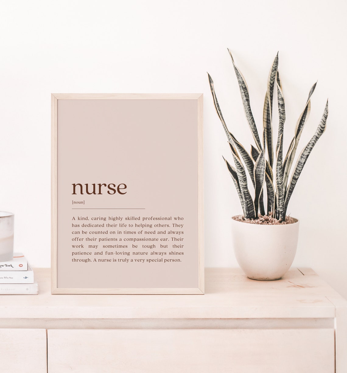 Nurse Definition Quote Art Print, Office Decor - Image 2
