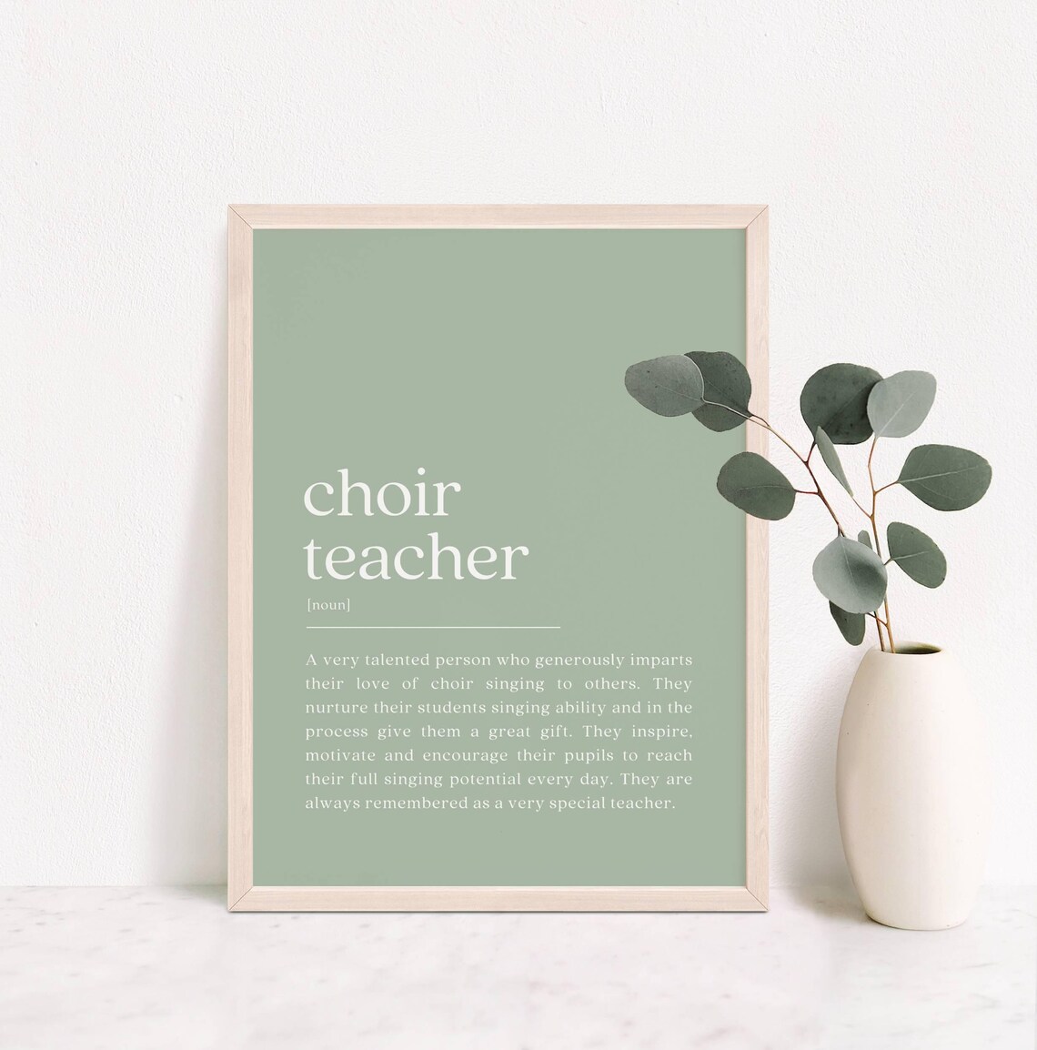 Choir Teacher Definition - Thank You Quote
