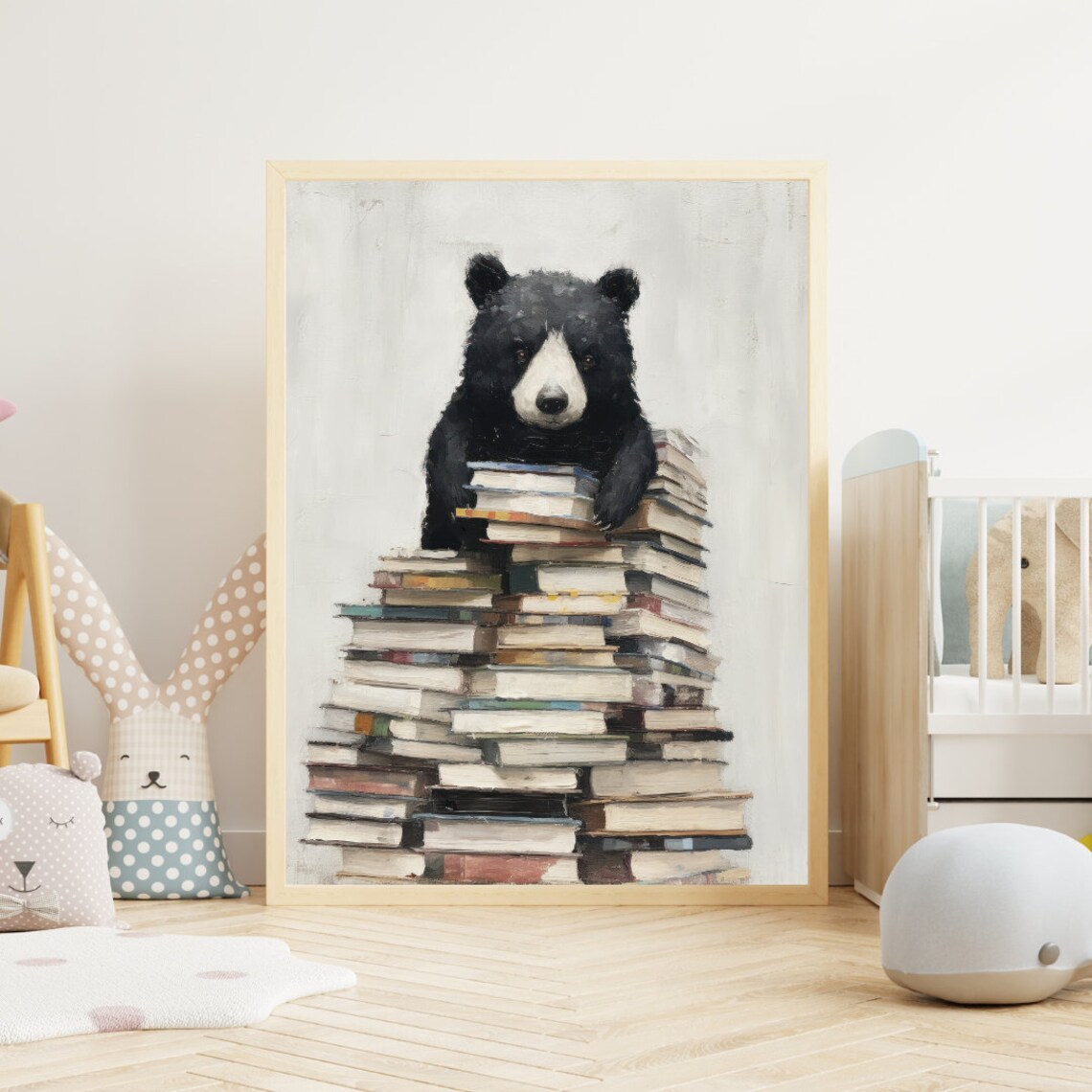 Kids Reading Book Decor Classroom Reading Corner Art Print