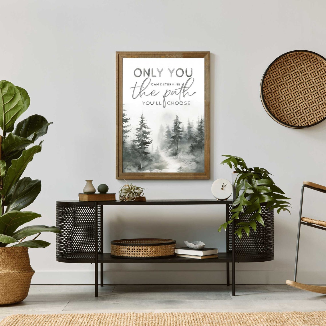 Only You Can Determine the Path You Will Choose Quote Poster - Image 2