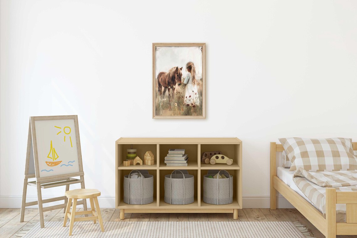 Horse Nursery Vintage Nursery Wall Decor Art Print - Image 3