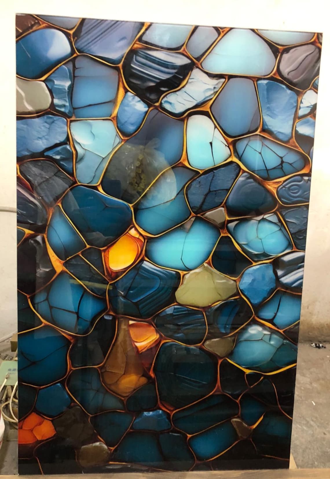 Abstract Fractal Mosaic Wall Art, Modern Art Print - Image 2