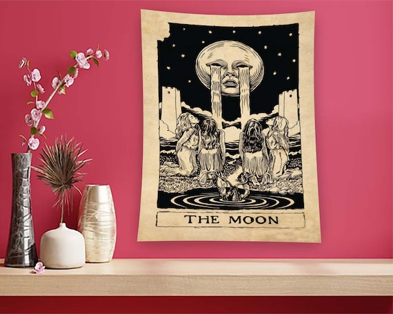 Moon Minimalist Gothic Horror Wall Art Print