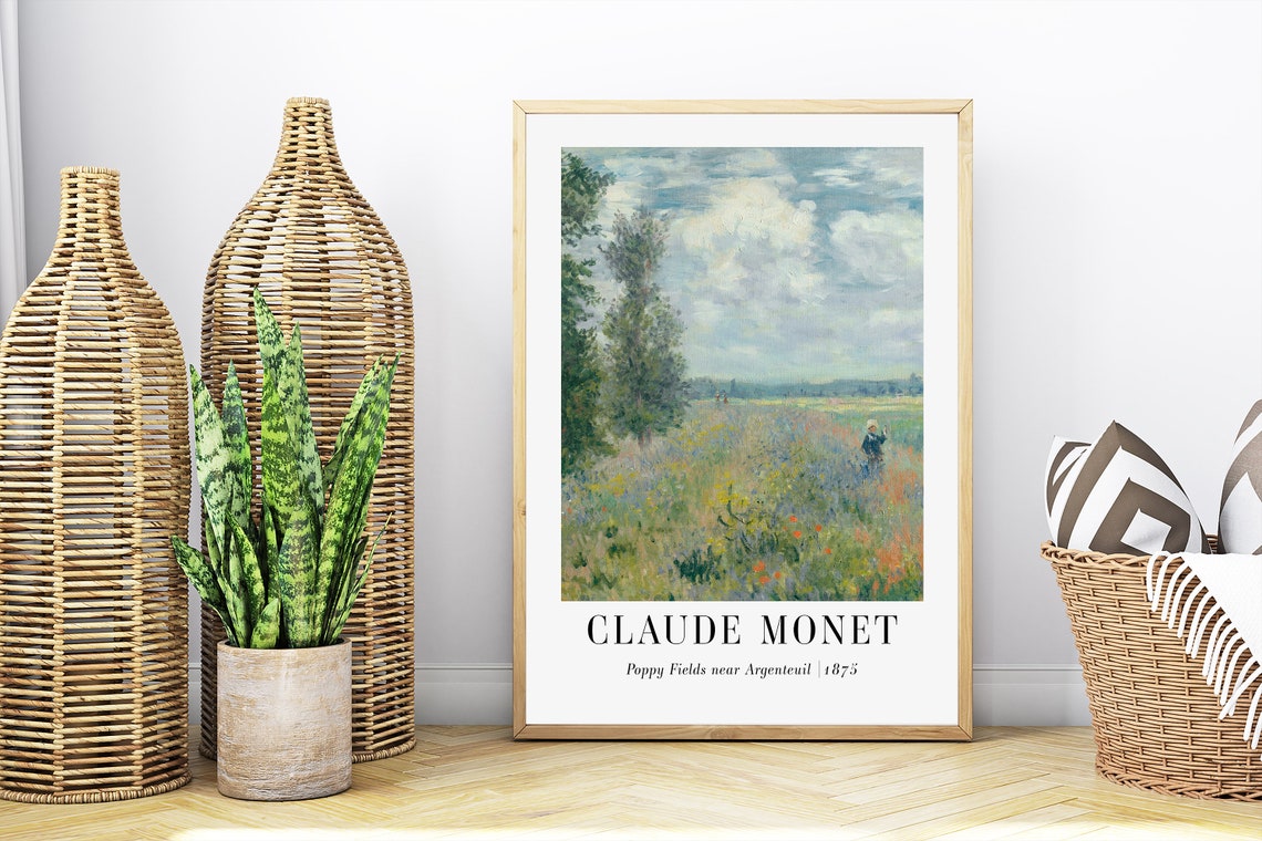 Claude Monet Poppy Fields near Argenteuil 1875 Meadow Poster - Image 4