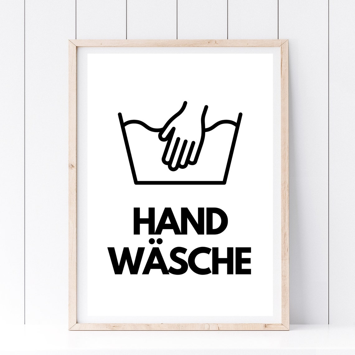 Din A4 Art Print Without Frame Hand Wash Hand Washing Toilet Toilet Bathroom Guest Toilet Toilet Paper Picture Print Poster Picture - Image 2