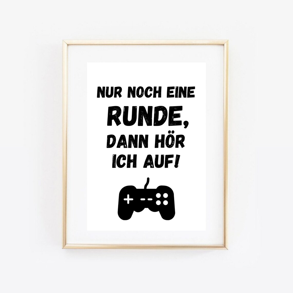 Din A4 Art Print Without Frame Funny Saying Another Round Gamer Gaming Pc Gaming Play Image Poster - Image 2