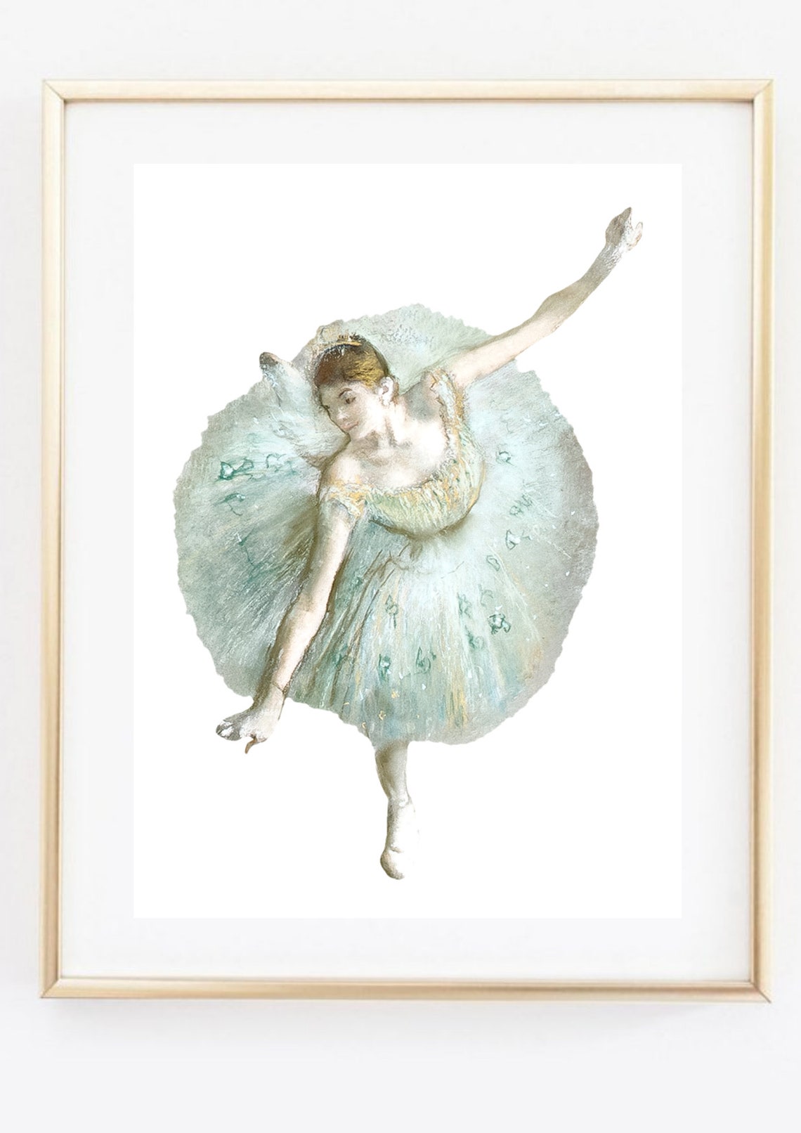 Din A4 Art Print Without Frame Dancer Dancing Ballerina Ballet Edgar Degas Impressionism Picture Poster Gift