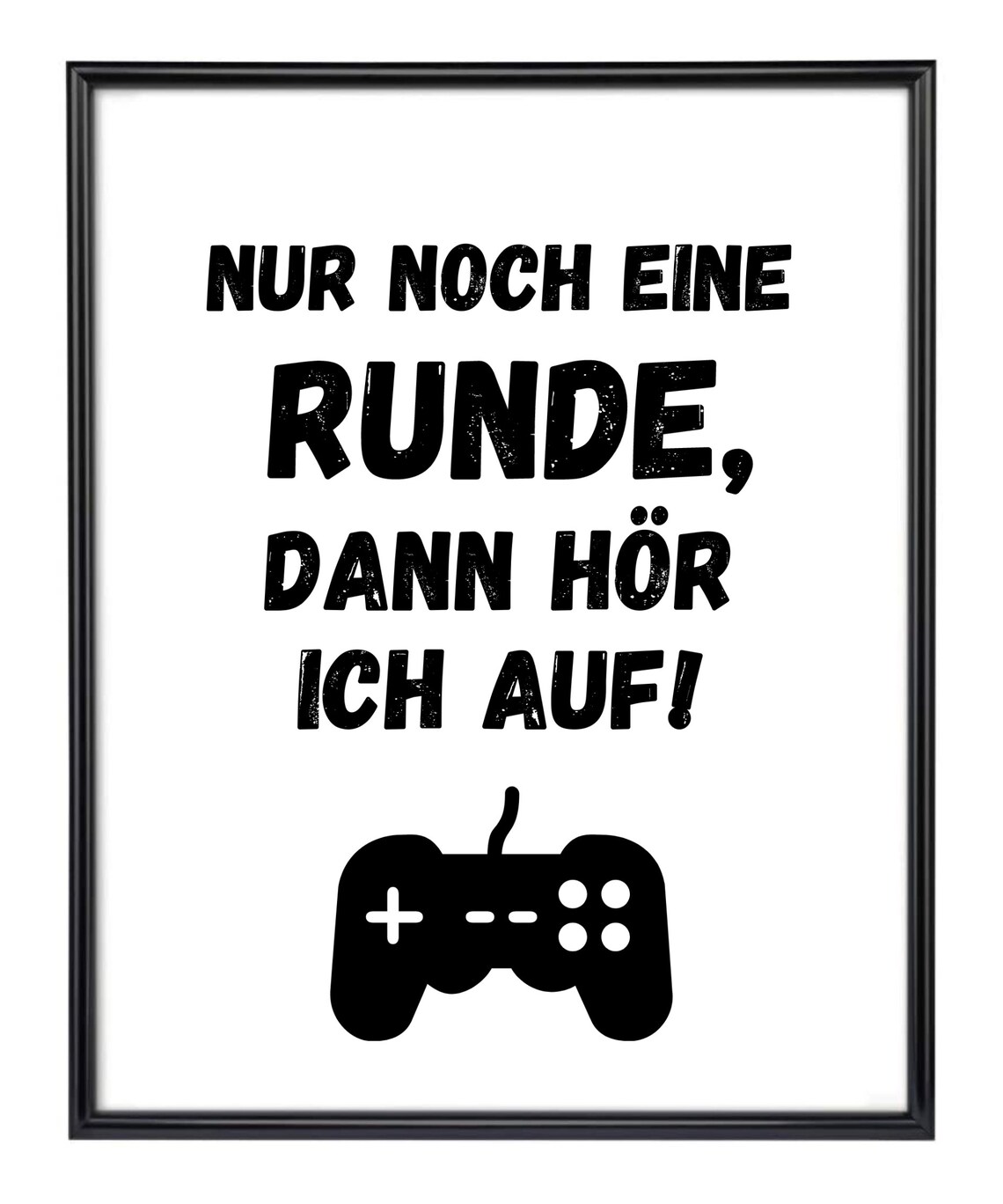 Din A4 Art Print Without Frame Funny Saying Another Round Gamer Gaming Pc Gaming Play Image Poster - Image 3