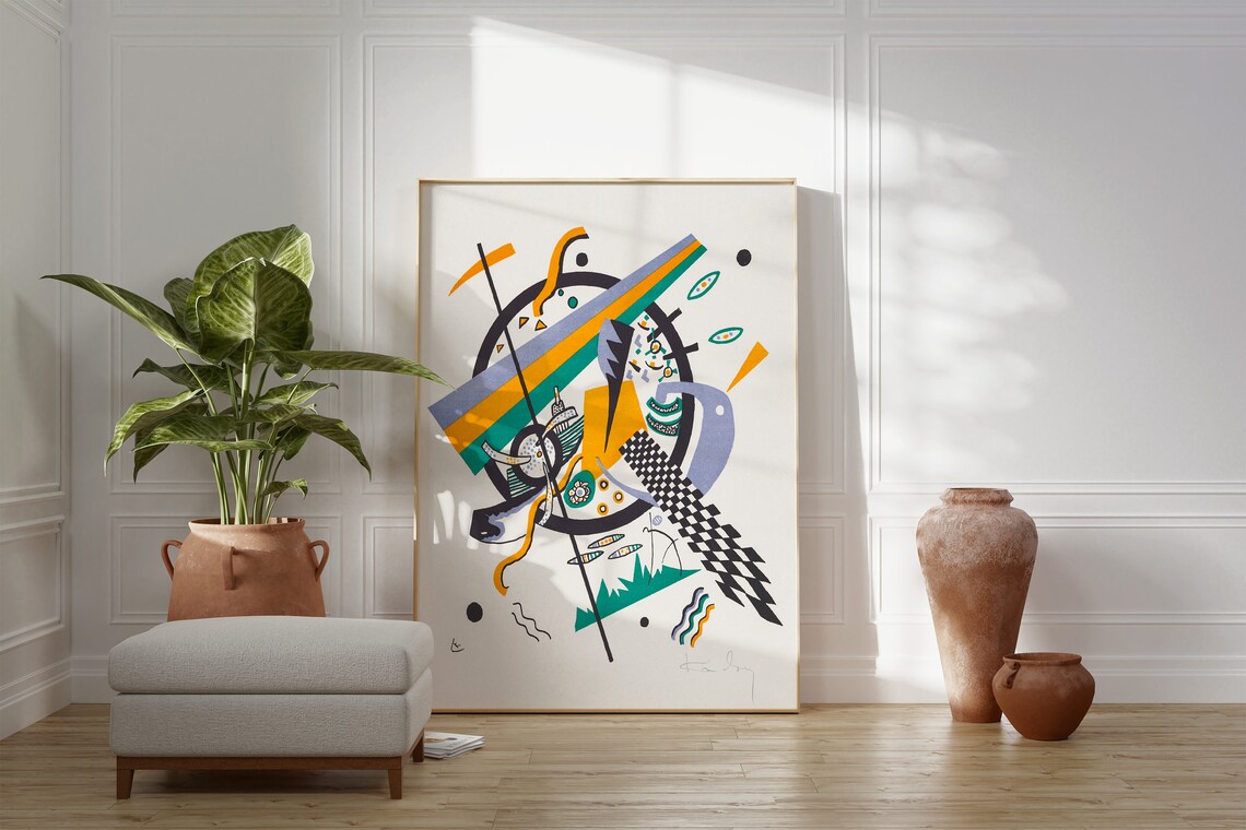 Wassily Kandinsky Small Worlds IV Geometric Abstract Art Poster - Image 2